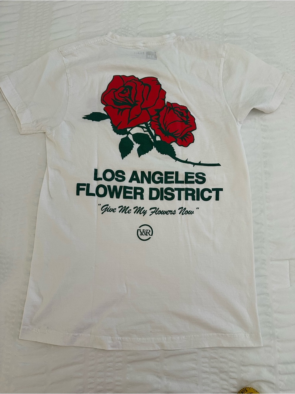 Young & Reckless LA Flower District Men’s White Tee - Small